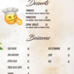 Menu Le Petit Olivier Marrakech August 2023 534120-063300